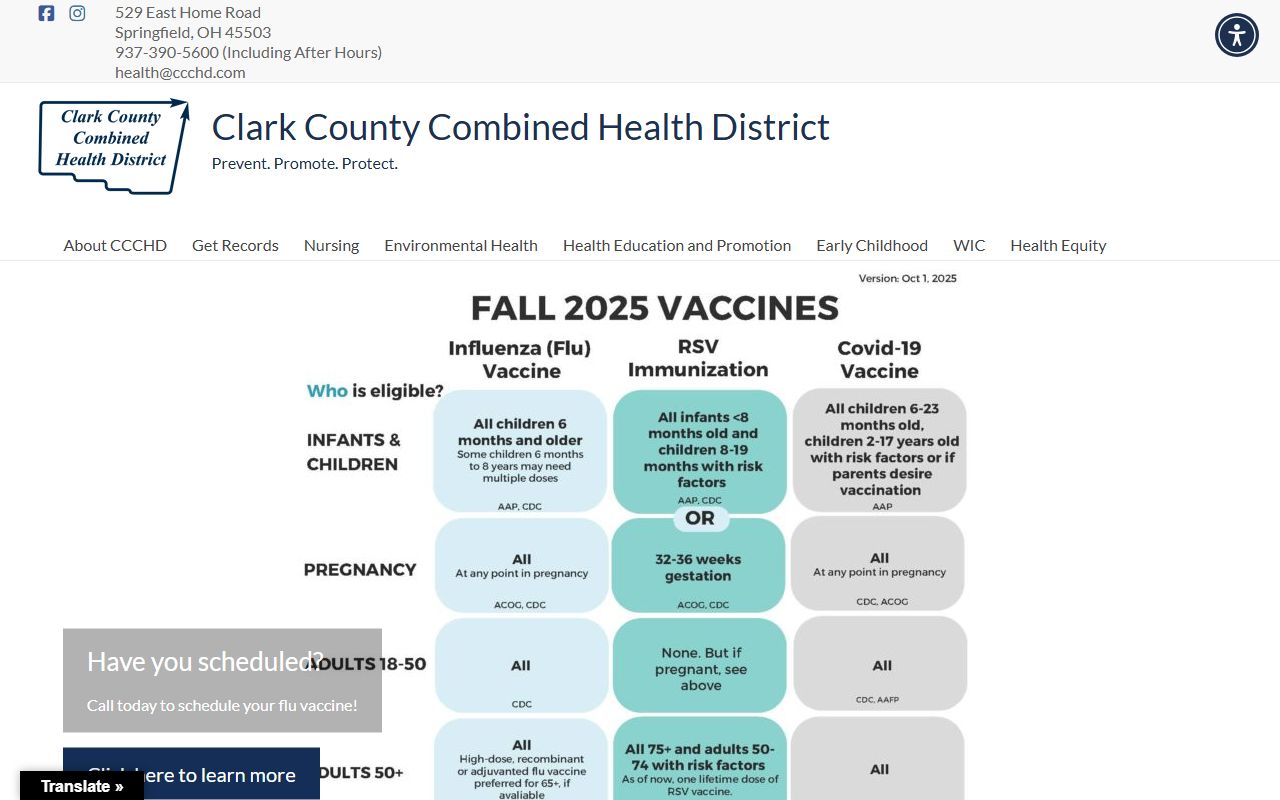 Springfield Death Index - Clark County Combined Health District