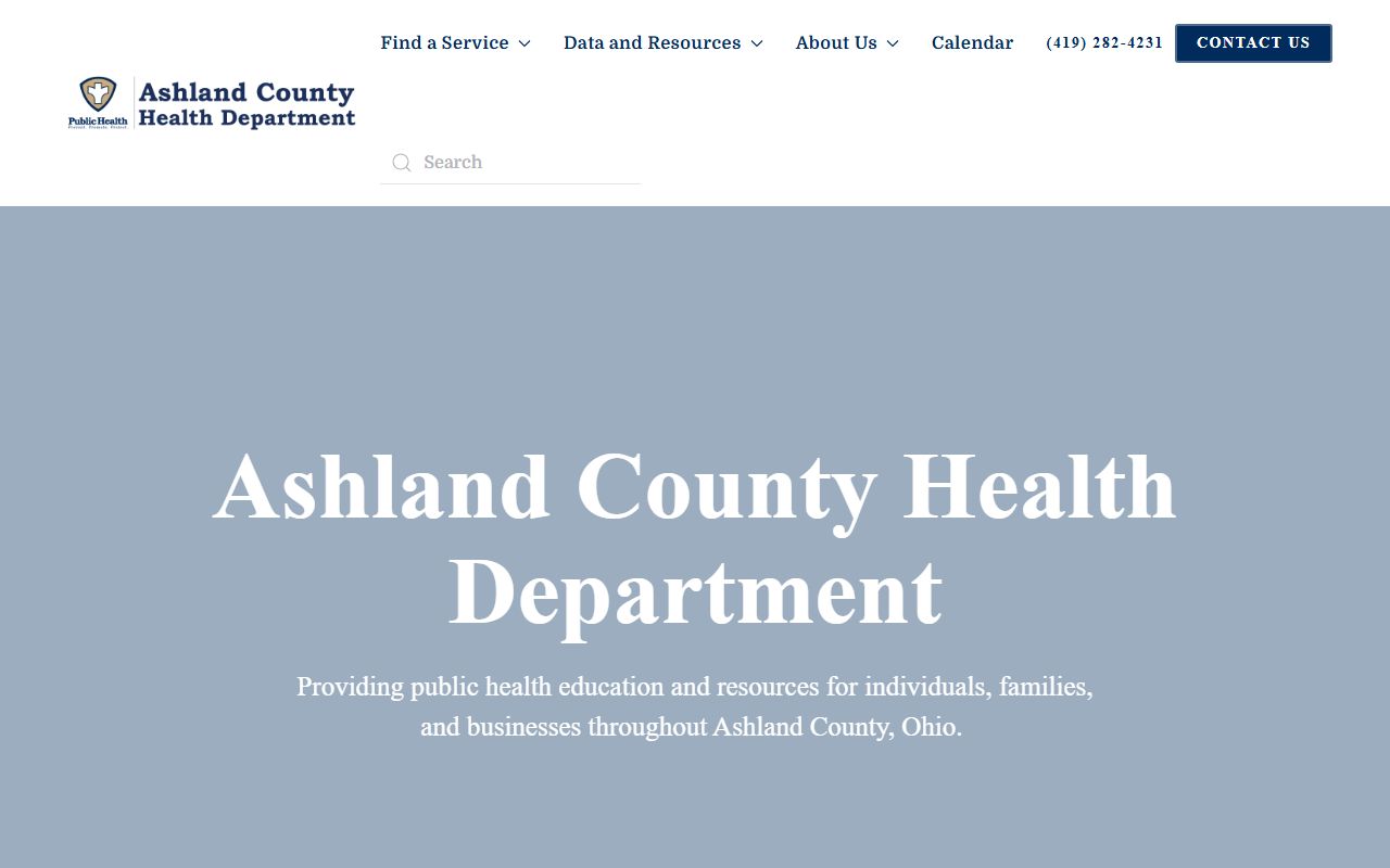 Ashland County Death Index - Ashland County Health Department