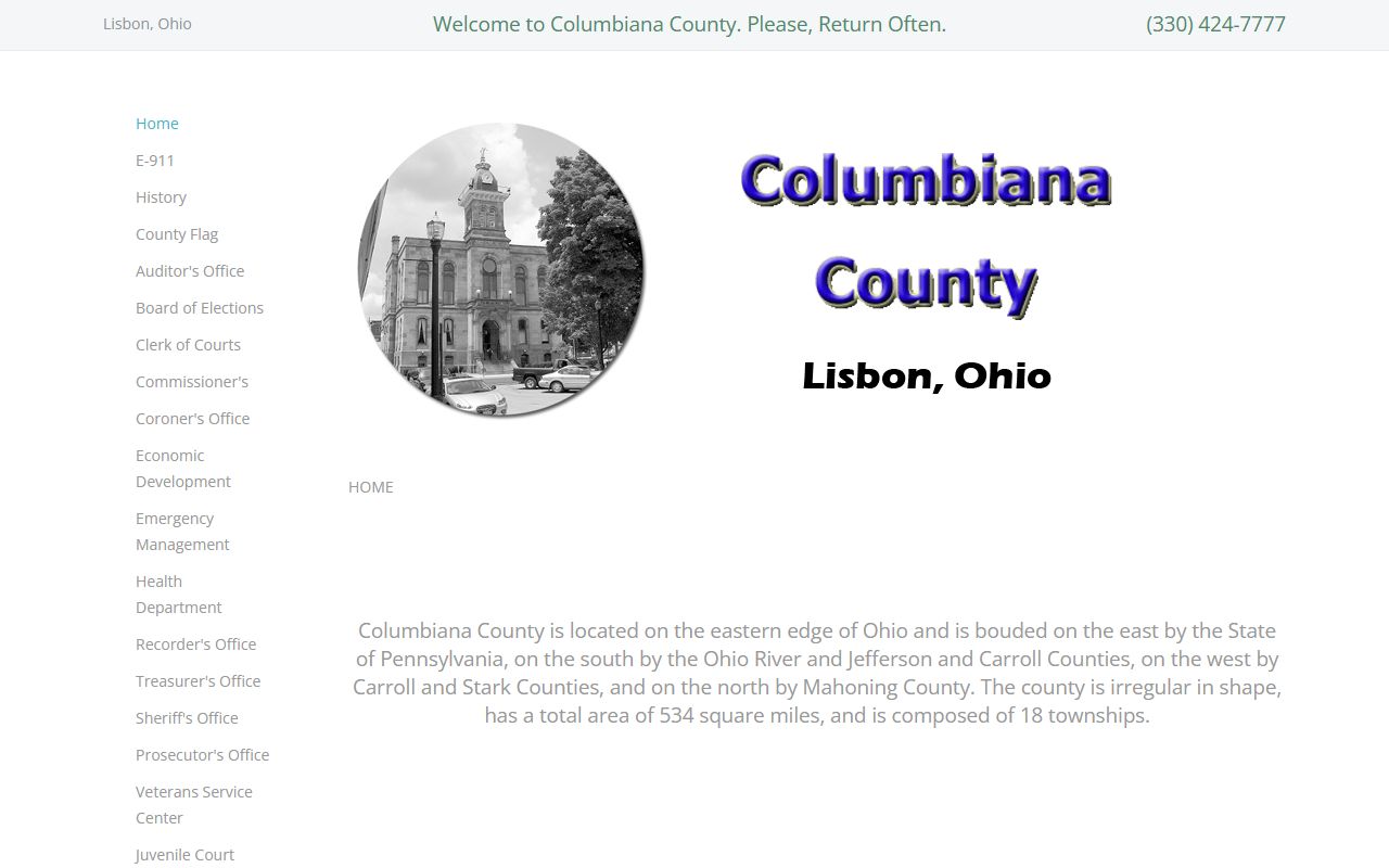 Columbiana County Death Index - County Government Website