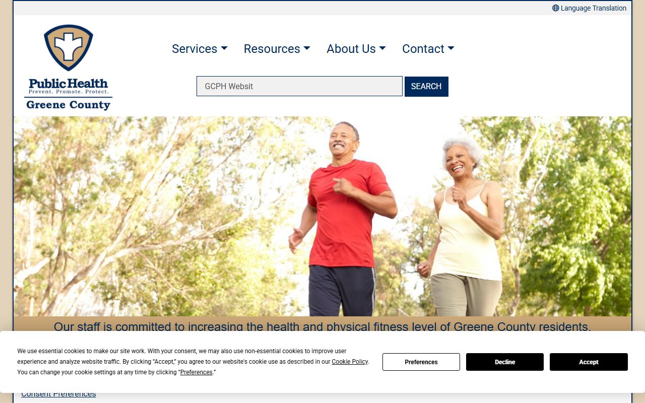 Greene County Death Index - Public Health vital records page