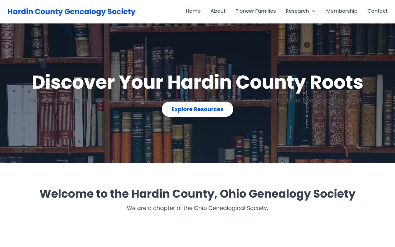 Hardin County Death Index - Probate Court genealogy records