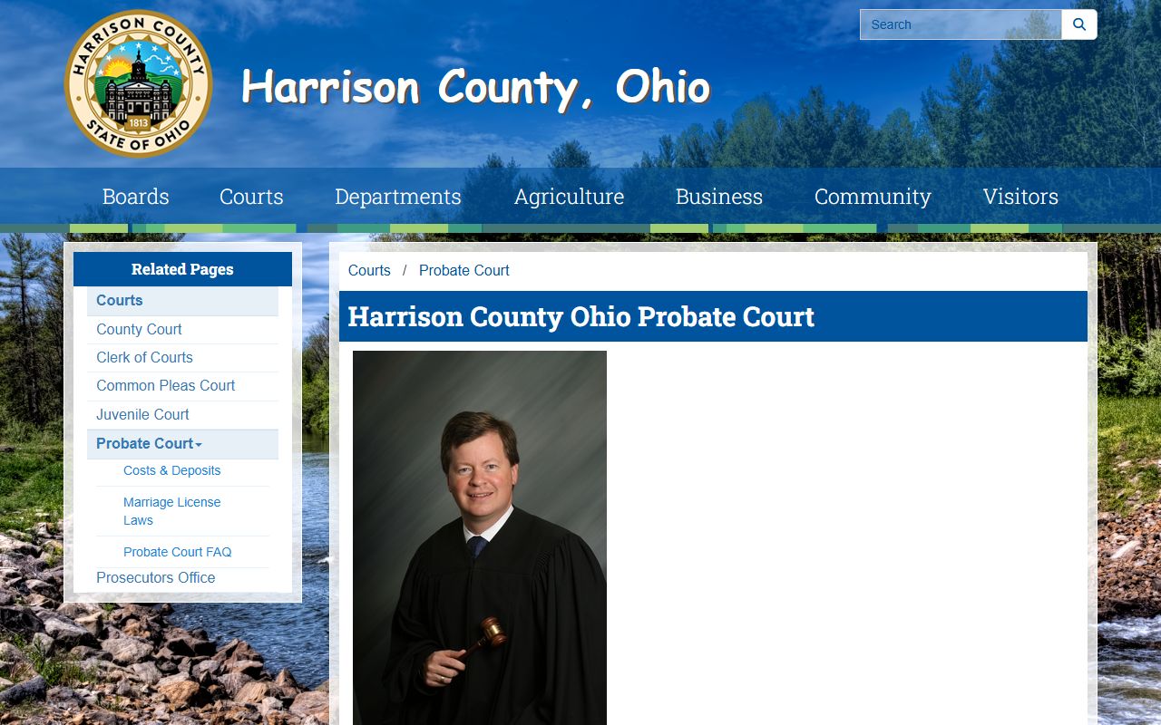Harrison County Death Index - Probate Court page