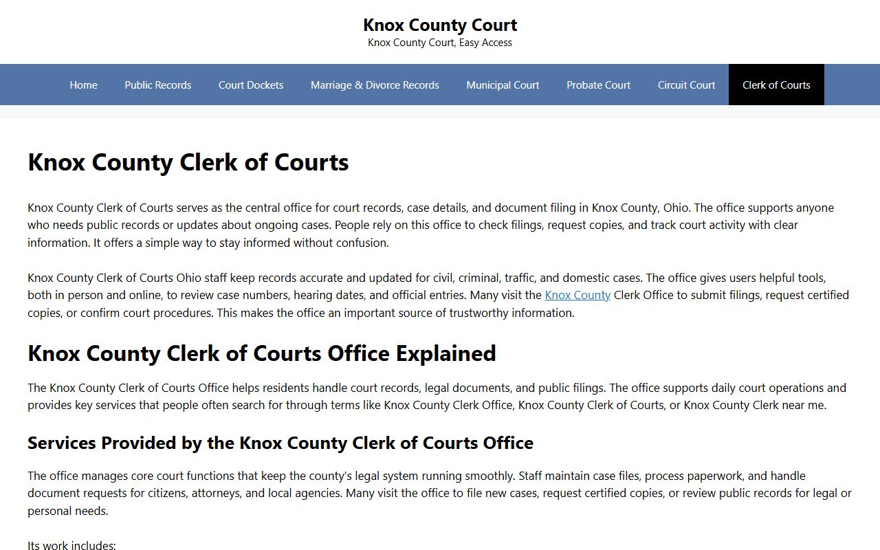 Knox County Death Index - Probate Court Records